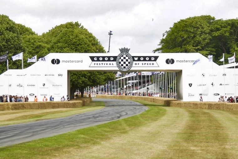 The Goodwood race track at Goodwood Festival of Speed 2022.